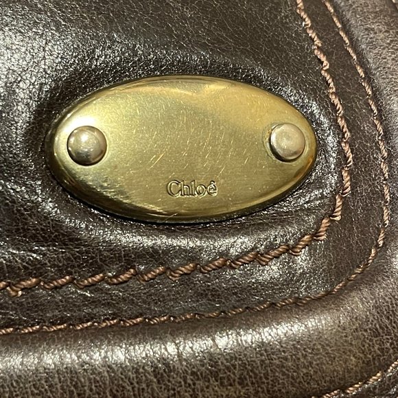 Auc Chloe Bay Brown leather Large Satchel/handbag - Picture 11 of 16